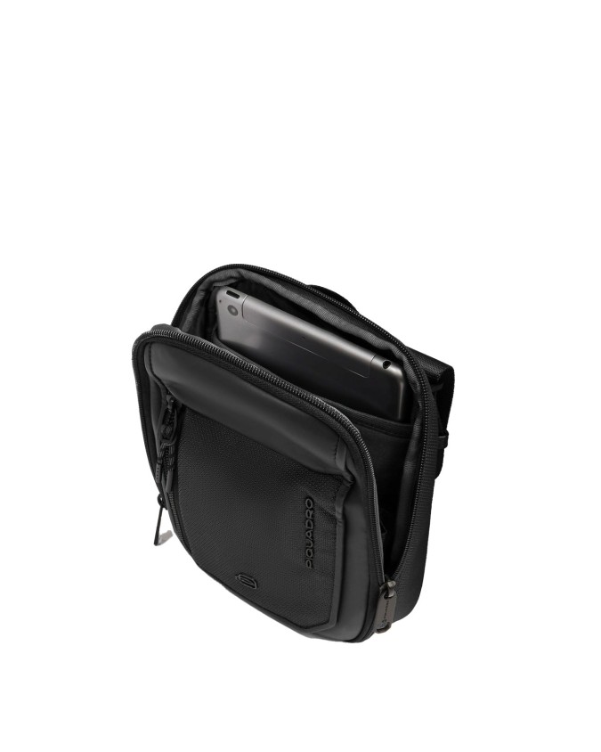 Piquadro - Borsello uomo porta iPad®mini in tessuto riciclato e pelle Lyss