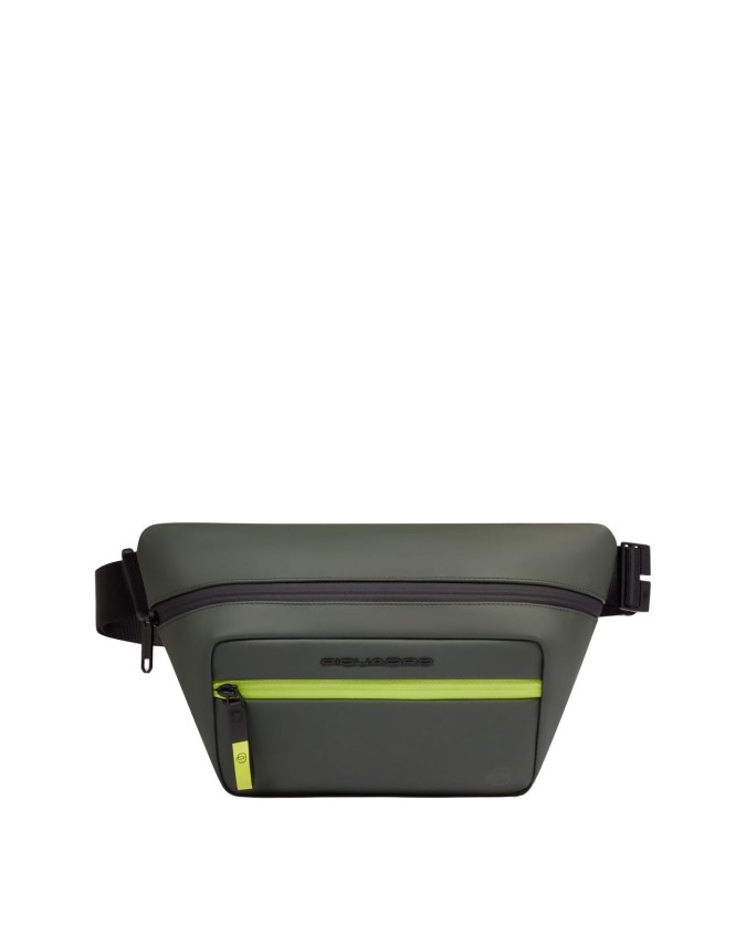  Piquadro - Marsupio in tessuto gommato con protezione RFID