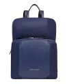  Piquadro - Zaino espandibile in tessuto riciclato e pelle