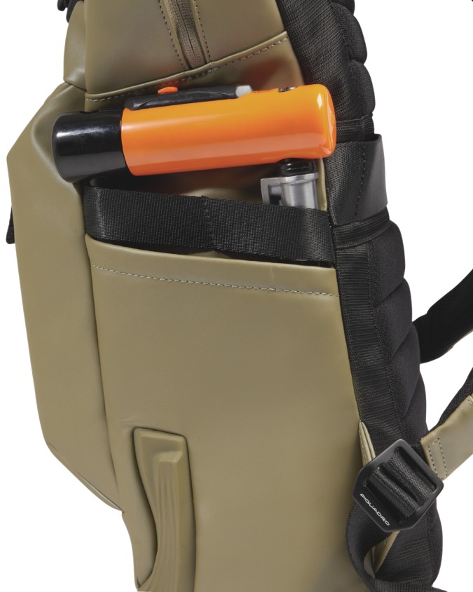 Piquadro - Zaino Roll-Top Porta Pc 15.6'' in Tessuto