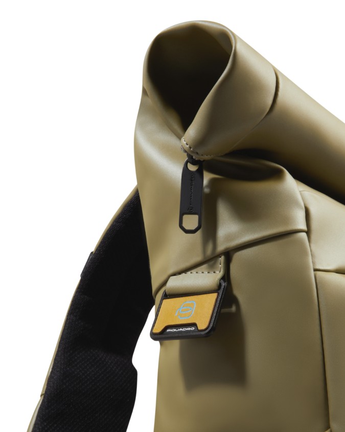  Piquadro - Zaino Roll-Top Porta Pc 15.6'' in Tessuto