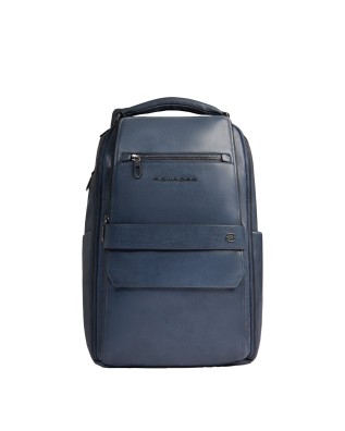  Piquadro - Zaino da viaggio in pelle personalizzabile porta pc