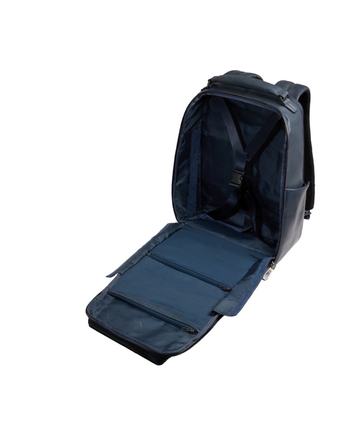  Piquadro - Zaino da viaggio in pelle personalizzabile porta pc