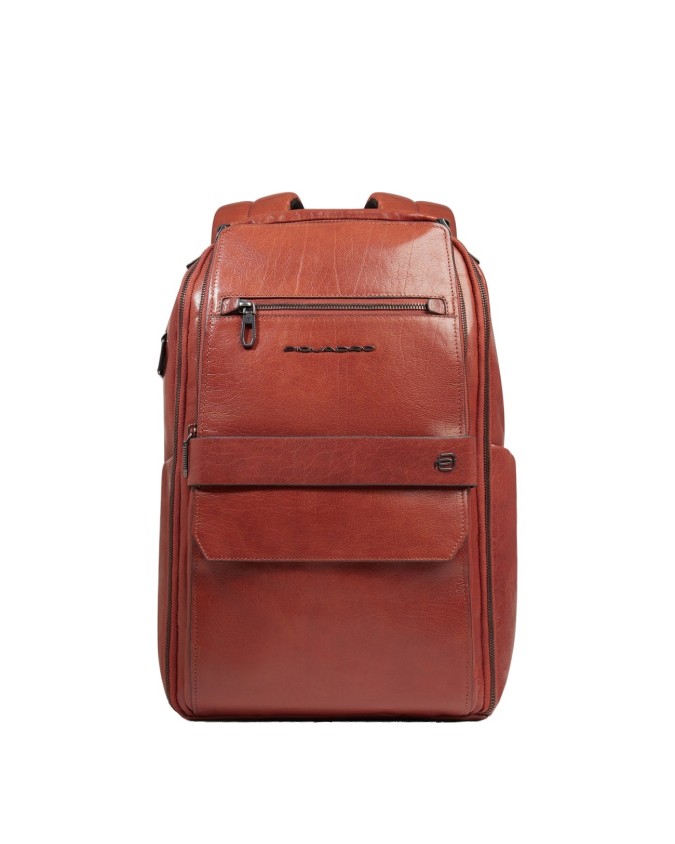  Piquadro - Zaino da viaggio in pelle personalizzabile porta pc