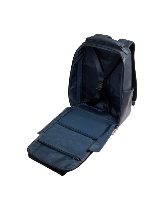 Piquadro - Zaino da viaggio in pelle personalizzabile porta pc 15.6" Solm