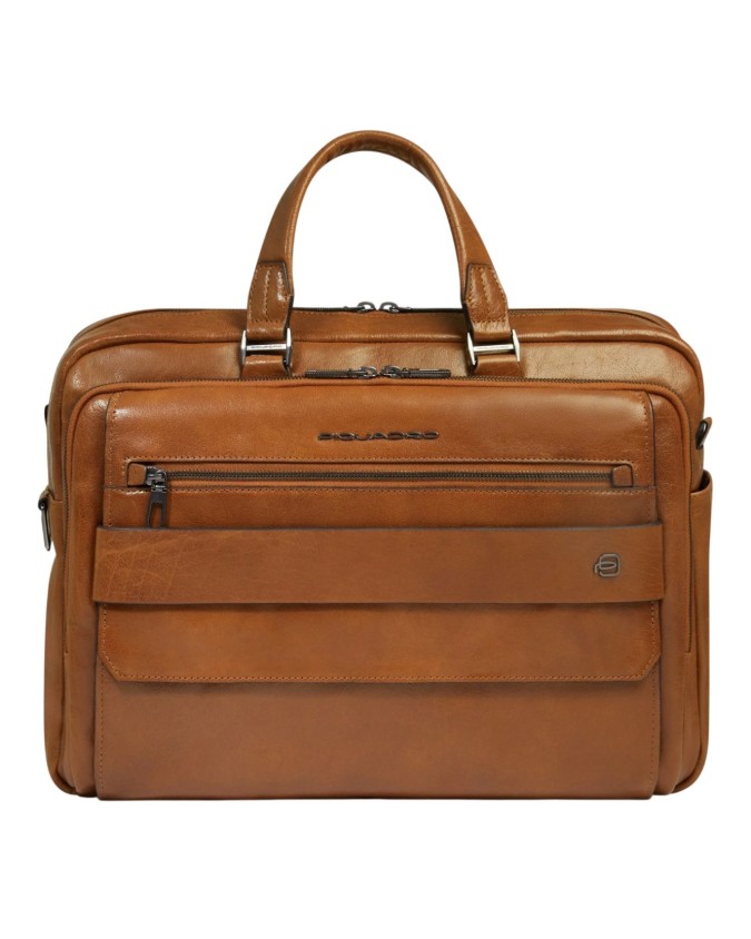 Piquadro - Solm leather briefcase...