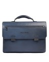  Piquadro - Ventiquattrore in pelle con patta porta pc 15.6''