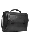  Piquadro - Ventiquattrore in pelle con patta porta pc 15.6''