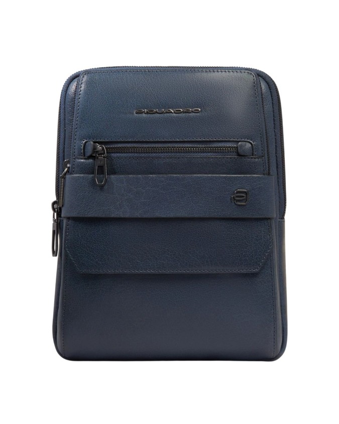 Piquadro - Borsello uomo in pelle porta iPad® con protezione RFID Solm