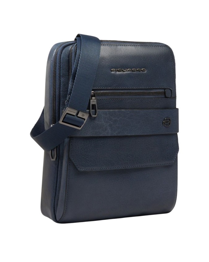 Piquadro - Borsello uomo in pelle porta iPad® con protezione RFID Solm