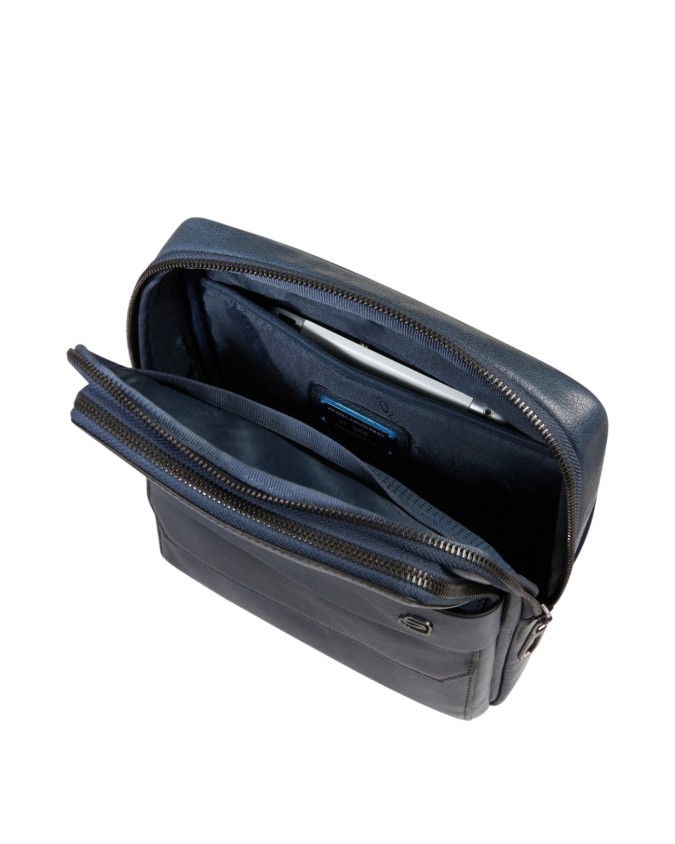 Piquadro - Borsello uomo in pelle porta iPad® con protezione RFID Solm