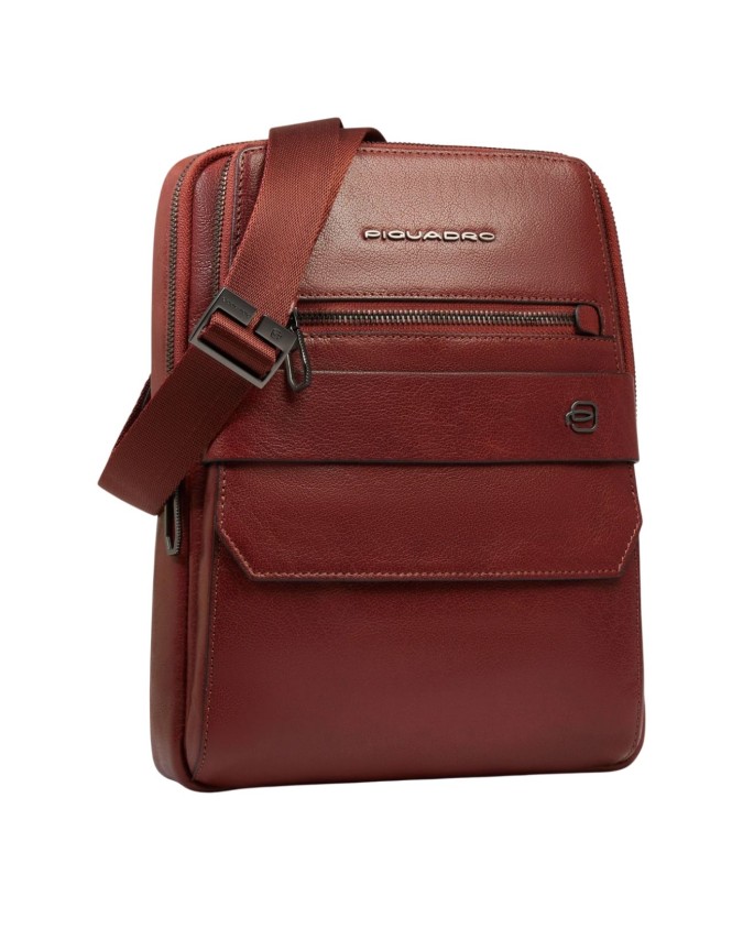 Piquadro - Borsello uomo in pelle porta iPad® con protezione RFID Solm