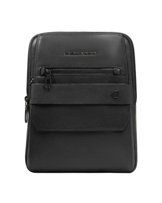  Piquadro - Borsello uomo in pelle porta iPad® con protezione