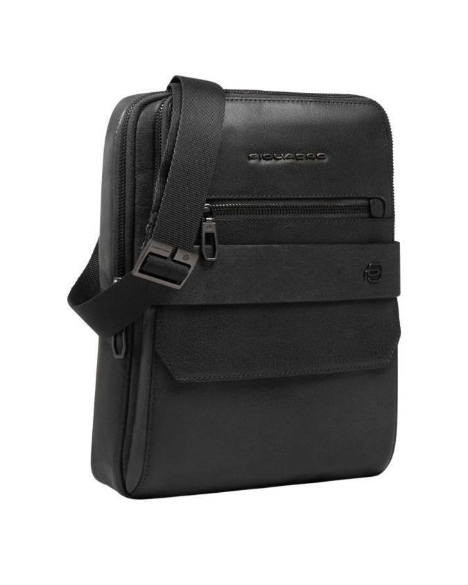 Piquadro - Borsello uomo in pelle porta iPad® con protezione RFID Solm