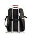 Piquadro - Zaino da viaggio espandibile in pelle e tessuto porta pc 15,6" Brief 2