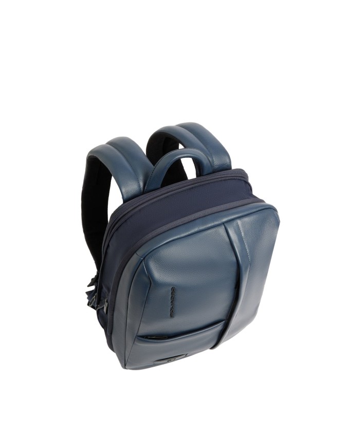 Piquadro - Zaino uomo espandibile in pelle porta pc 14"