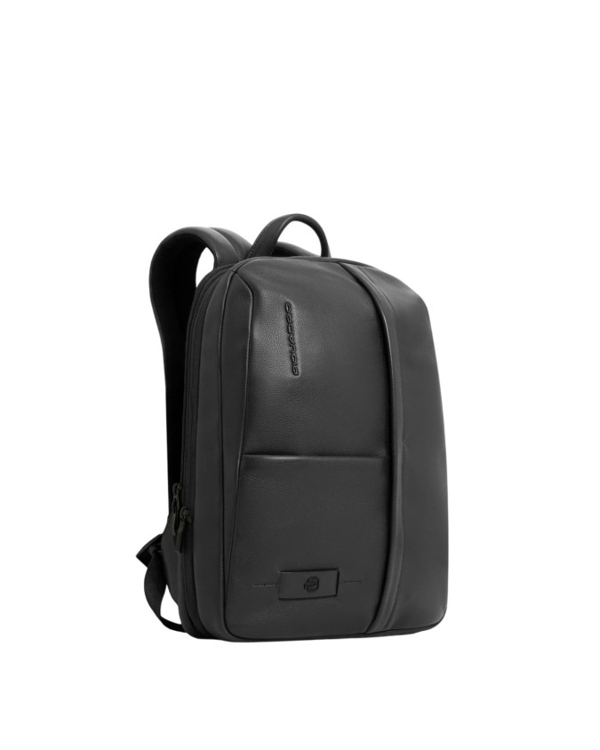 Piquadro - Zaino uomo espandibile in pelle porta pc 14"