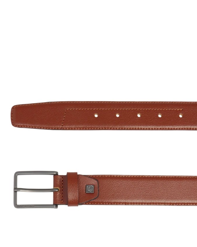  Piquadro - Cintura uomo in pelle con fibbia ad ardiglione Solm