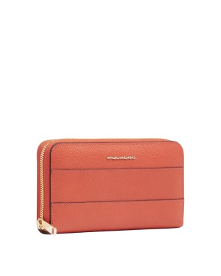  Piquadro - Portafoglio donna zip around in pelle 4 soffietti 2