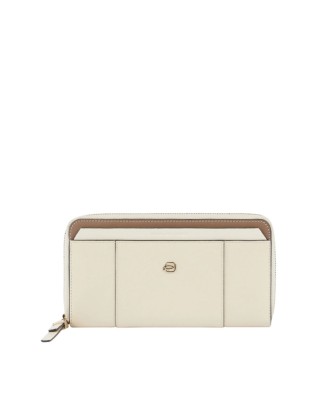 Piquadro - Damenbrieftasche aus Leder mit 4 Fächern und...