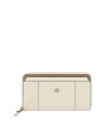 Piquadro - Damenbrieftasche aus Leder mit 4 Fächern und Reißverschluss