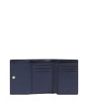 Piquadro - Small women's leather wallet with an RFID-blocking flap