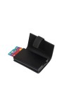 Piquadro - Corner Automatic Men's Card Holder in Metal and Rubberized Fabric