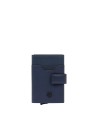 Piquadro - Portacarte uomo automatico in metallo e pelle protezione RFID AEL