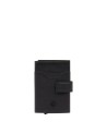Piquadro - Portacarte uomo automatico in metallo e pelle protezione RFID AEL