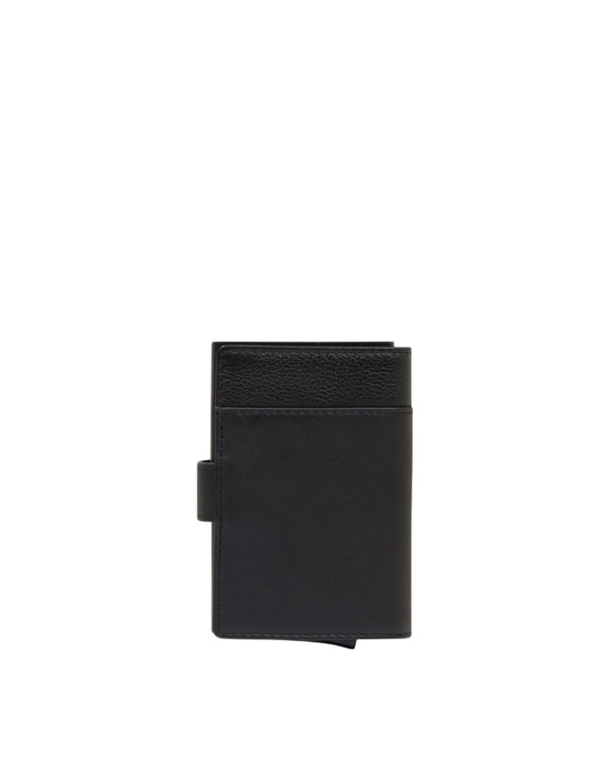 Piquadro - Portacarte uomo automatico in metallo e pelle protezione RFID AEL