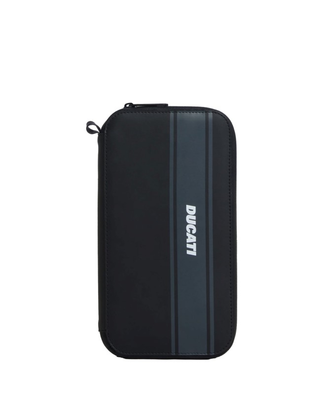 Piquadro - Porta passaporto in tessuto con zip Piquadro x Ducati