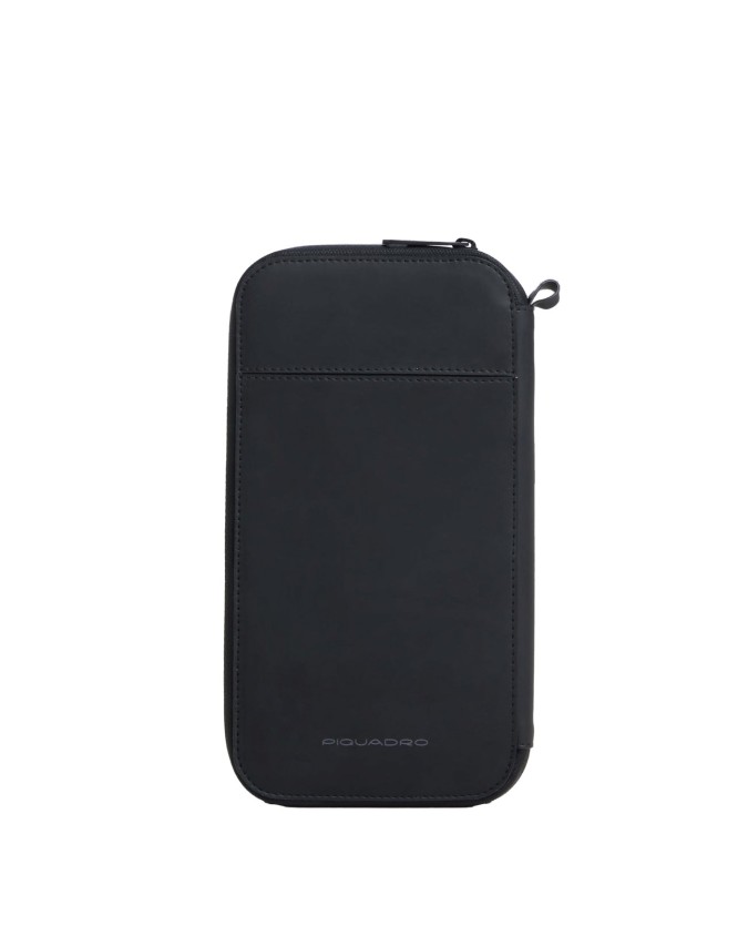 Piquadro - Porta passaporto in tessuto con zip Piquadro x Ducati