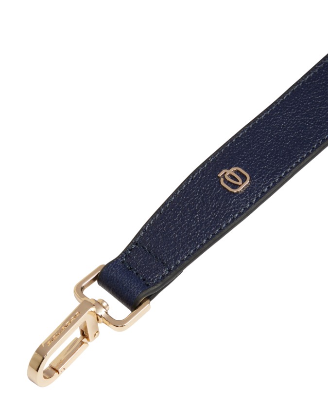 Piquadro - Cartella in pelle porta pc 14'' con tracolla