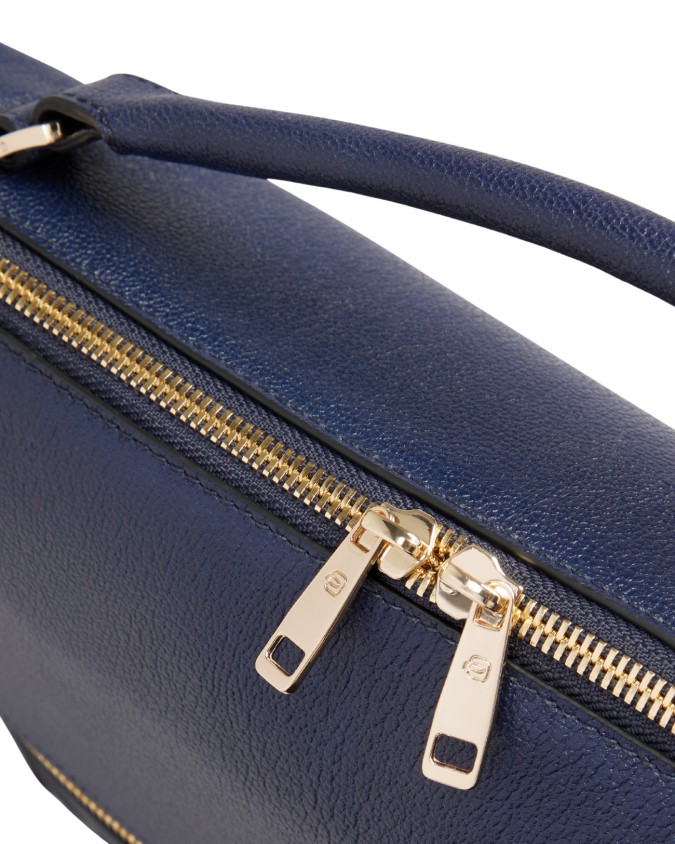 Piquadro - Cartella in pelle porta pc 14'' con tracolla