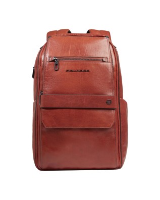  Piquadro - Zaino da viaggio in pelle personalizzabile porta pc