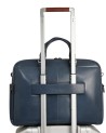 Piquadro - Ledertasche mit zwei Tragegriffen, für einen 14-Zoll-Laptop und einem Fach