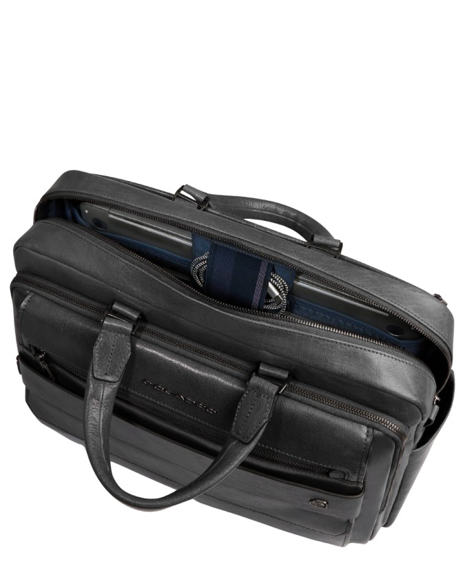 Piquadro - Ledertasche mit zwei...