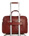 Piquadro - Leather briefcase with two handles, designed to hold a 14-inch laptop, with one compartment