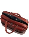 Piquadro - Ledertasche mit zwei Tragegriffen, für einen 14-Zoll-Laptop und einem Fach