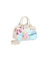 Braccialini - Borsa a mano bauletto in simil pelle stampa cagnolino Allround