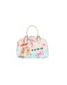 Braccialini - Borsa a mano bauletto in simil pelle stampa cagnolino Allround