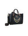 Braccialini - Borsa a mano media in simil pelle con catena gioiello Amy