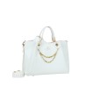 Braccialini - Borsa a mano grande in simil pelle con catena gioiello Amy