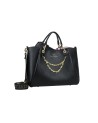 Braccialini - Borsa a mano grande in simil pelle con catena gioiello Amy