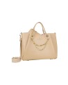 Braccialini - Borsa a mano grande in simil pelle con catena gioiello Amy