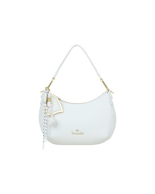  Braccialini - Borsa a spalla in simil pelle con charm Beth