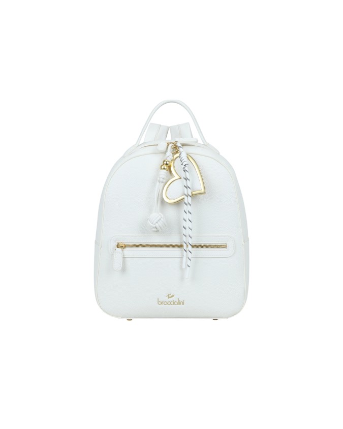 Braccialini - Zaino donna in simil pelle con tasca frontale Beth