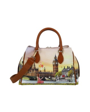  Ynot - Borsa boston bag in ecopelle con due manici Yesbag