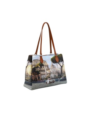  Ynot - Borsa Donna Tote con stampa in ecopelle Yesbag 2