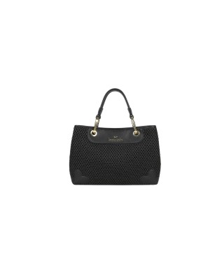 Braccialini - Borsa a mano media in tessuto tricot effetto